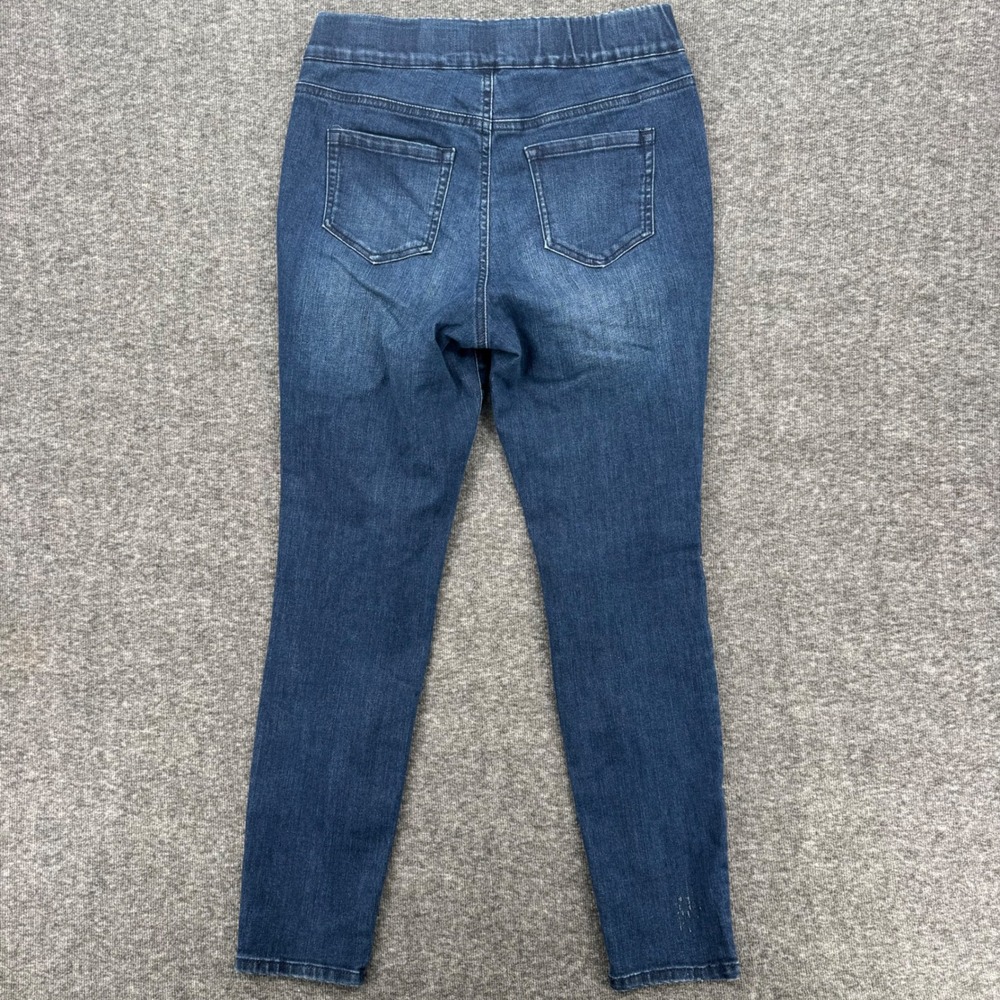 Crown & Ivy Petite Skinny Pull On Jeans Dark Wash Blue Size 10PR Jeggings - Picture 6 of 7